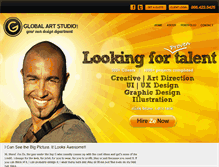 Tablet Screenshot of globalartstudio.com